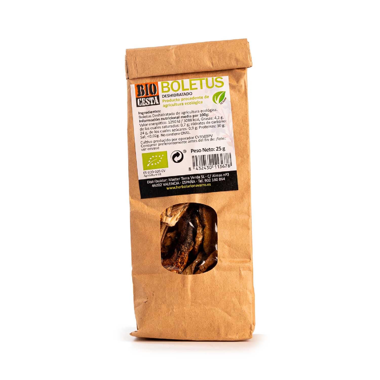 Boletus Eco Deshidratado 25g Bio Cesta