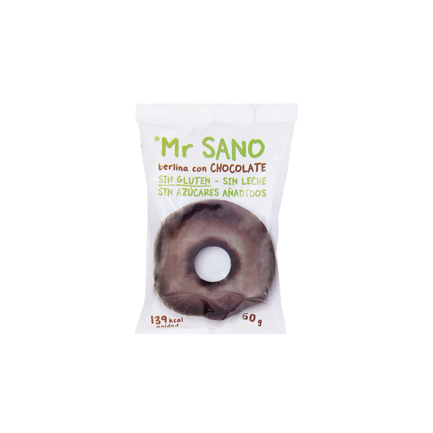 Berlina de Chocolate sin Gluten 50g (1ud) Mr. Sano