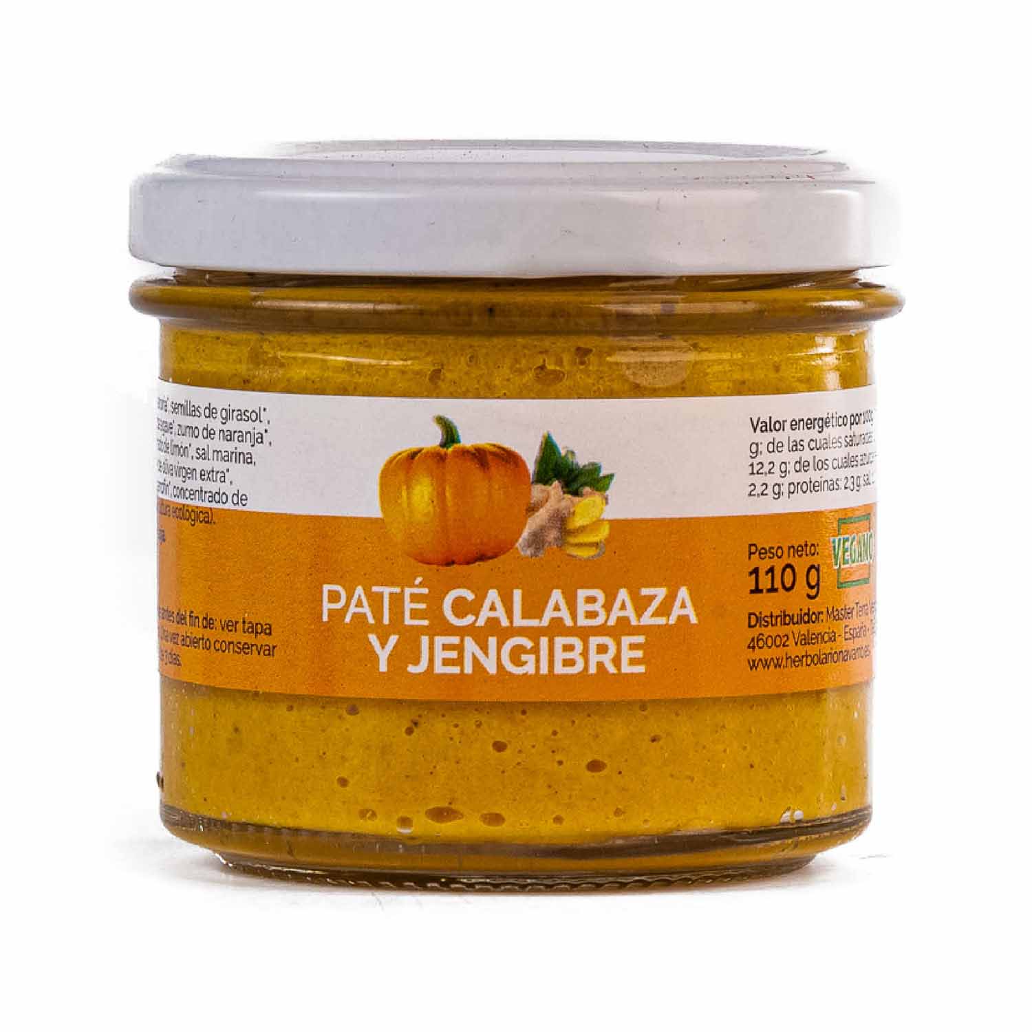 Paté Vegano de Calabaza y Jengibre Bio 110g Bio Cesta