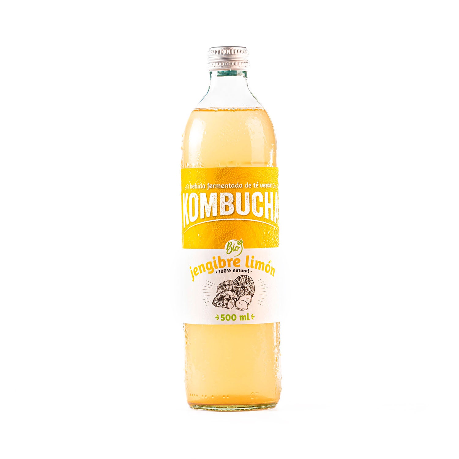 Kombucha sabor Jengibre y Limón 500ml Organic Sac