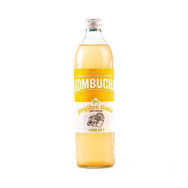 Kombucha sabor Jengibre y Limón 500ml Organic Sac