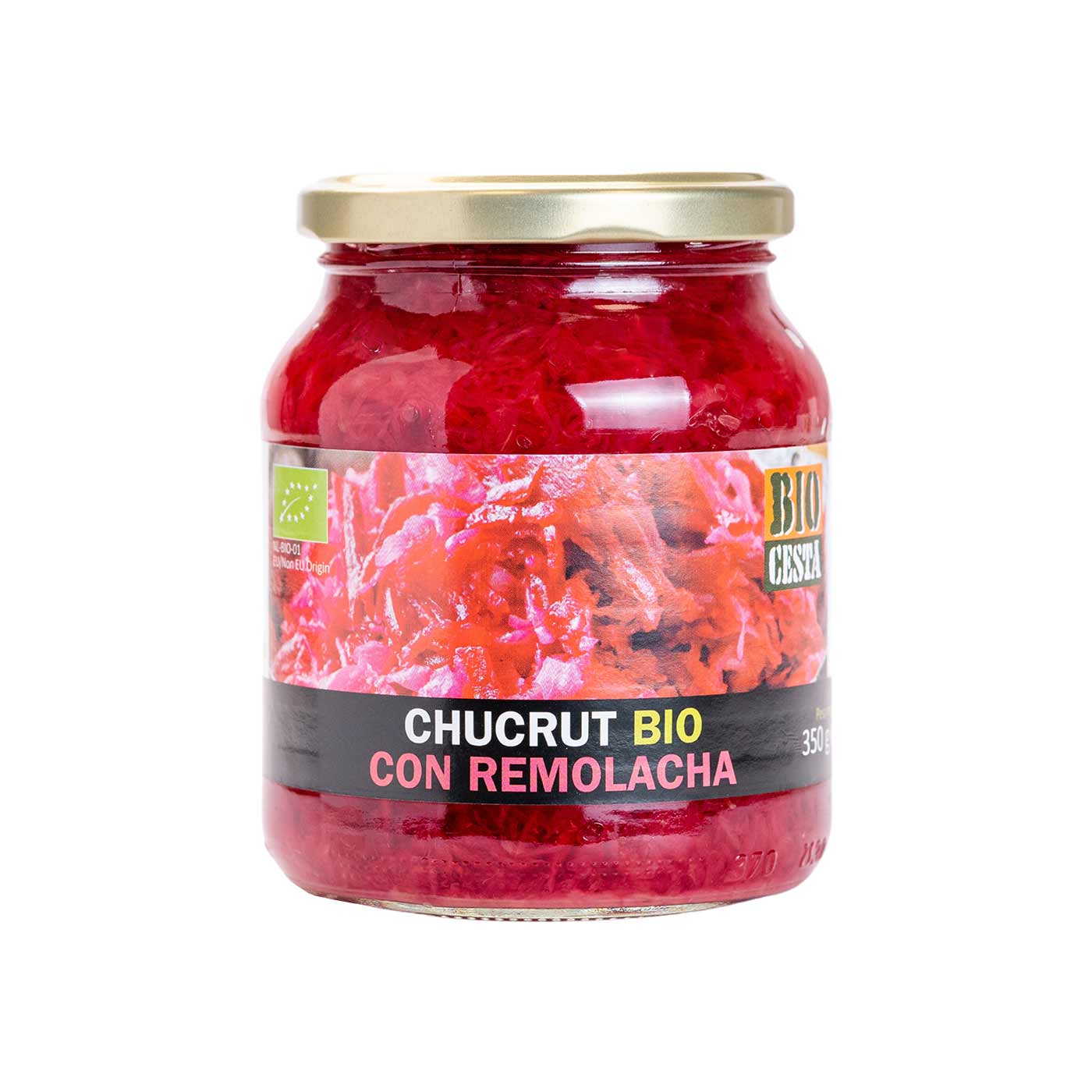 Chucrut con Remolacha en Conserva 350g Bio Cesta