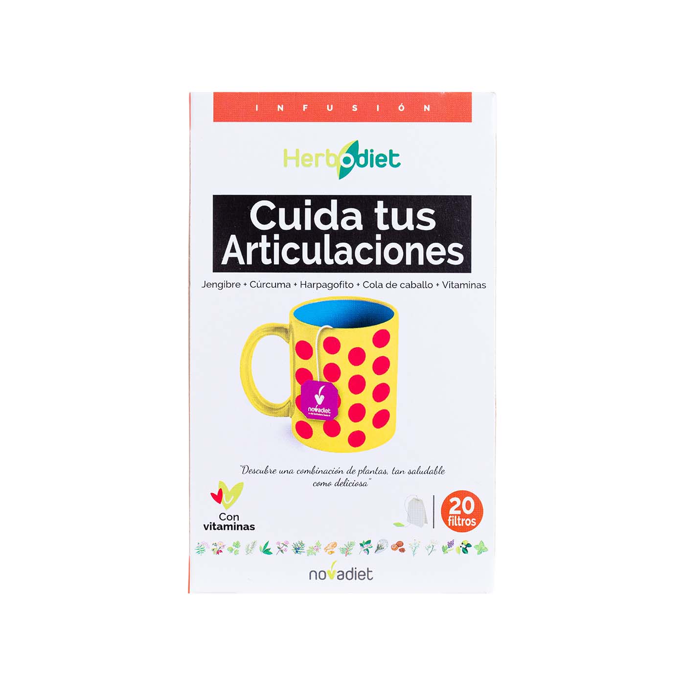 Infusión Herbodiet Cuida tus Articulaciones 20 filtros Novadiet