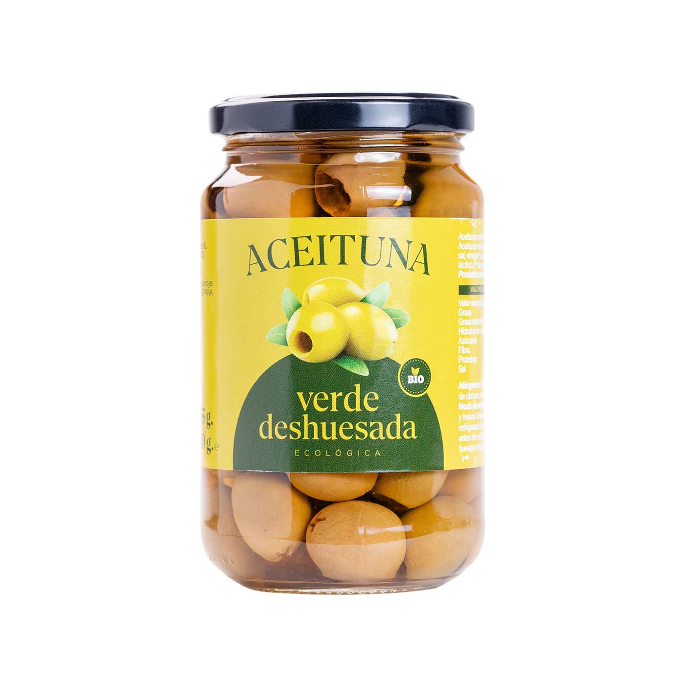 Aceitunas Verdes Deshuesadas Eco 350g Bio Cesta