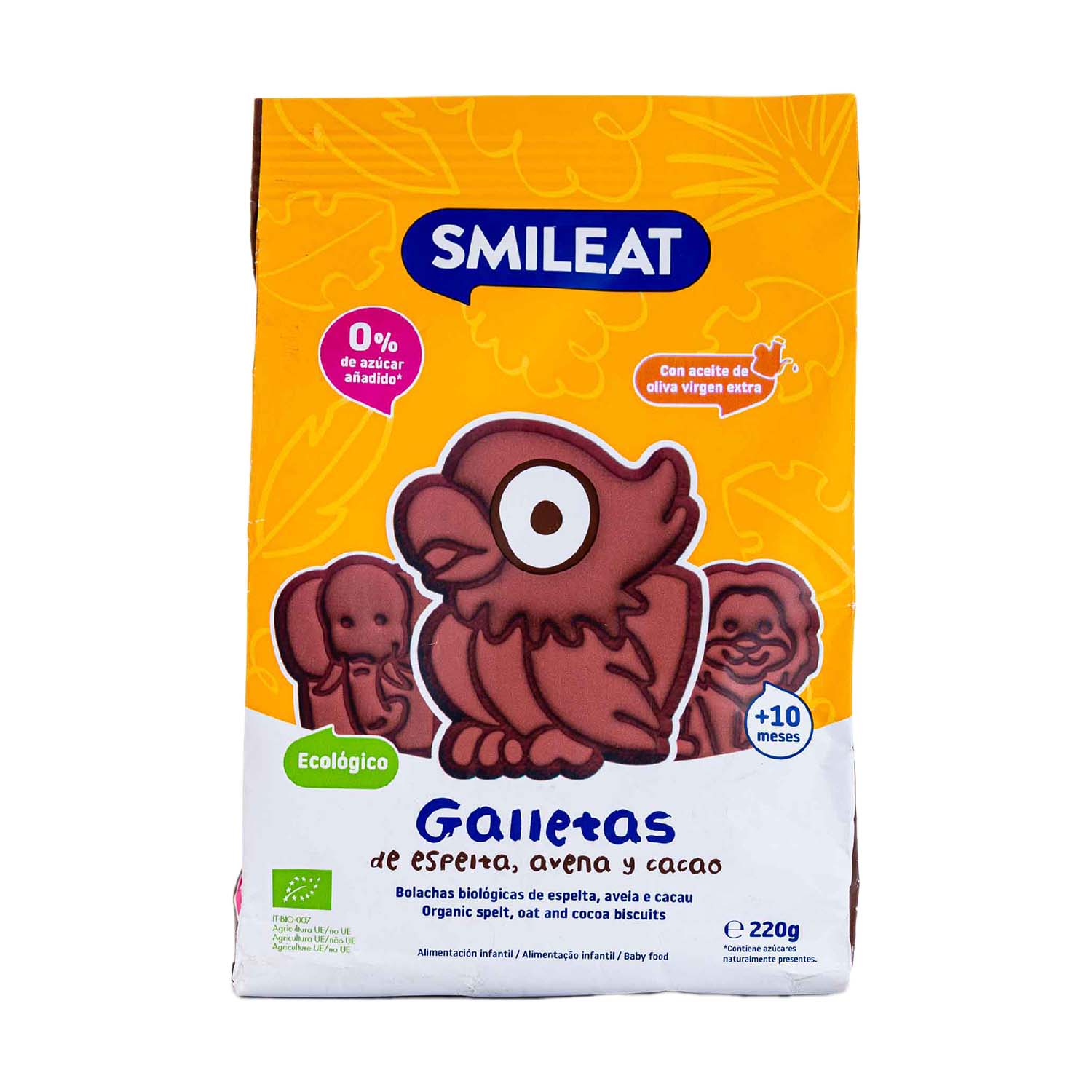 Galletas Infantiles de Cacao 220g Smileat