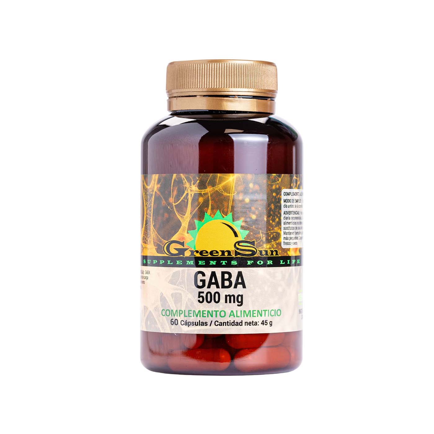 Gaba 500mg 60 cápsulas Green Sun