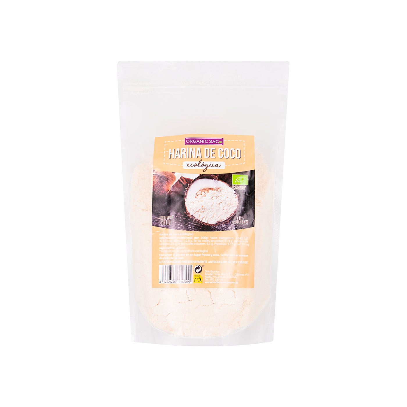 Harina de Coco Bio 500g Organic Sac