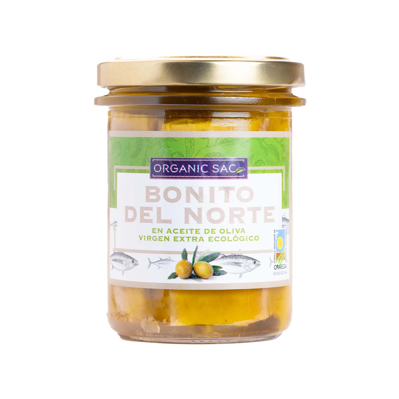 Bonito en AOVE en Conserva 190g Organic Sac