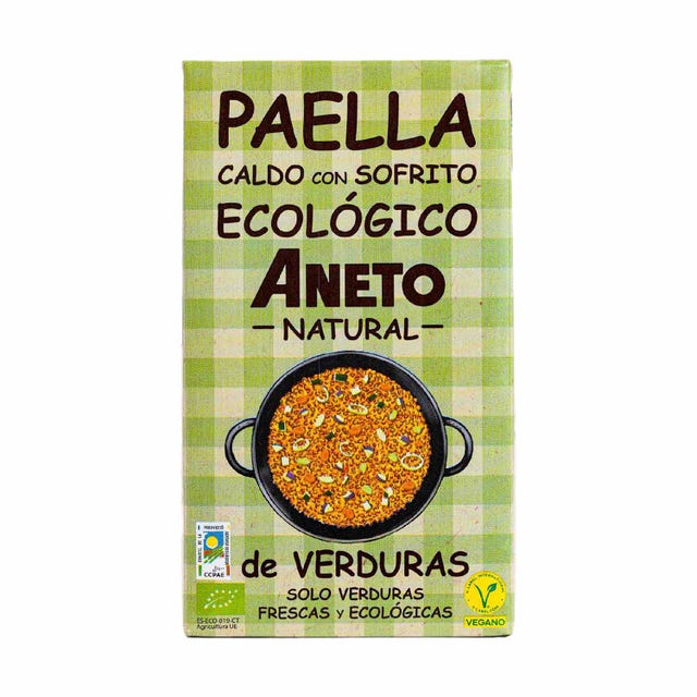 Caldo para Paella con Sofrito de Verduras 1L Aneto