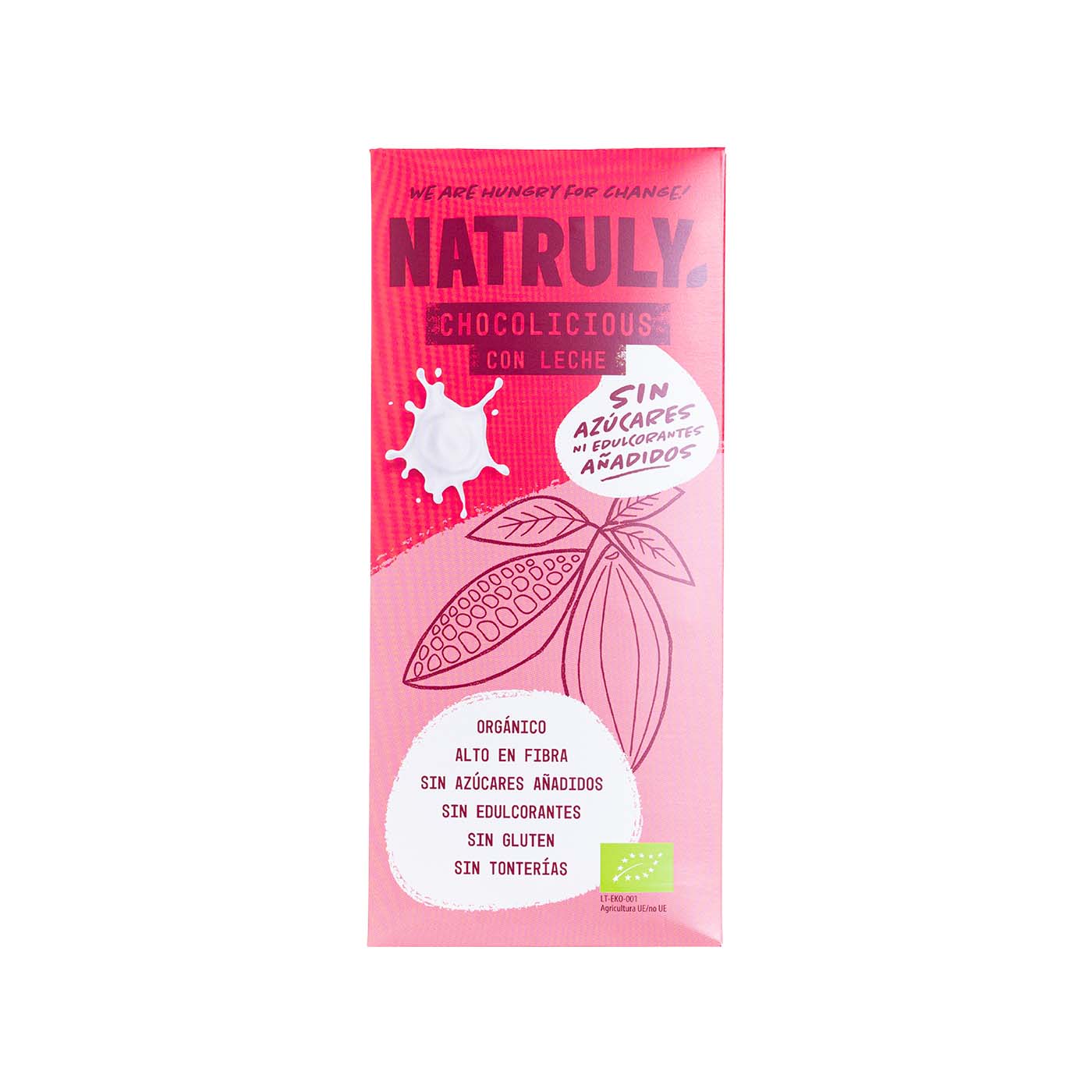 Tableta de Chocolate con Leche Bio 85g Natruly