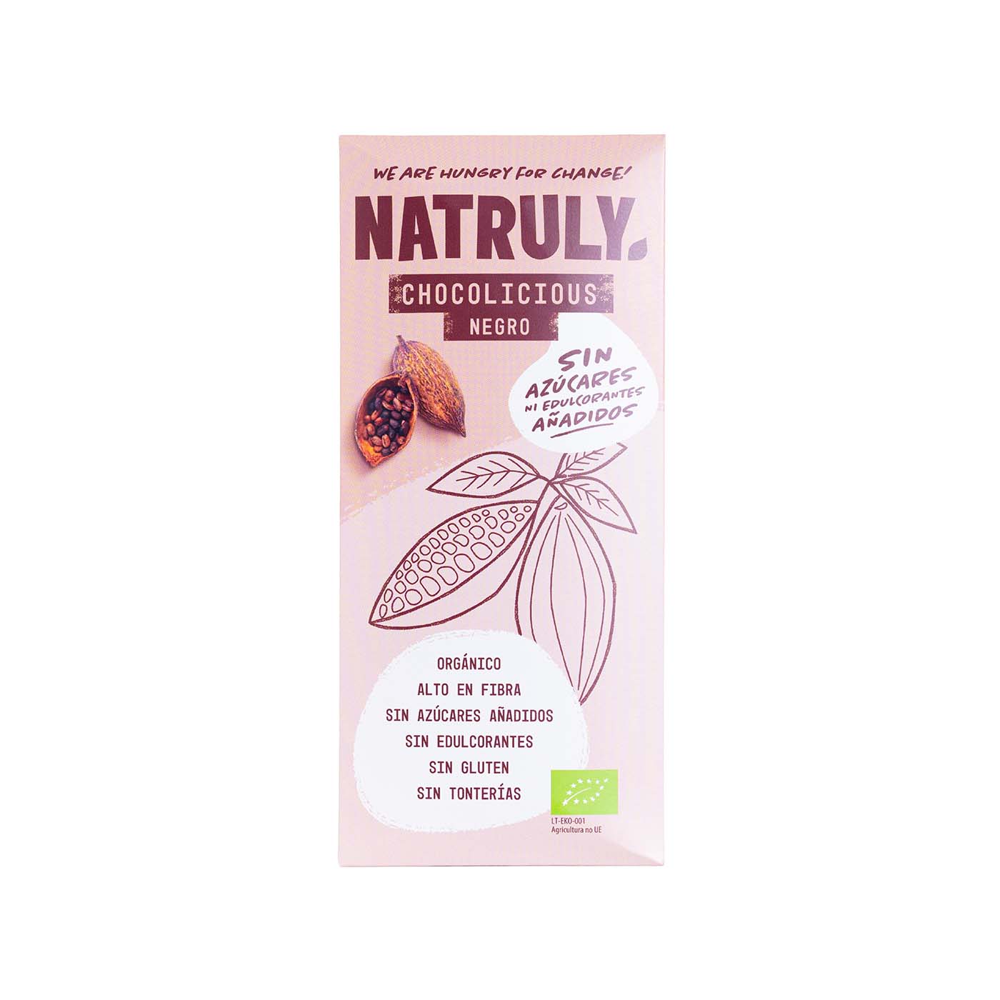 Tableta de Chocolate Negro Bio 85g Natruly