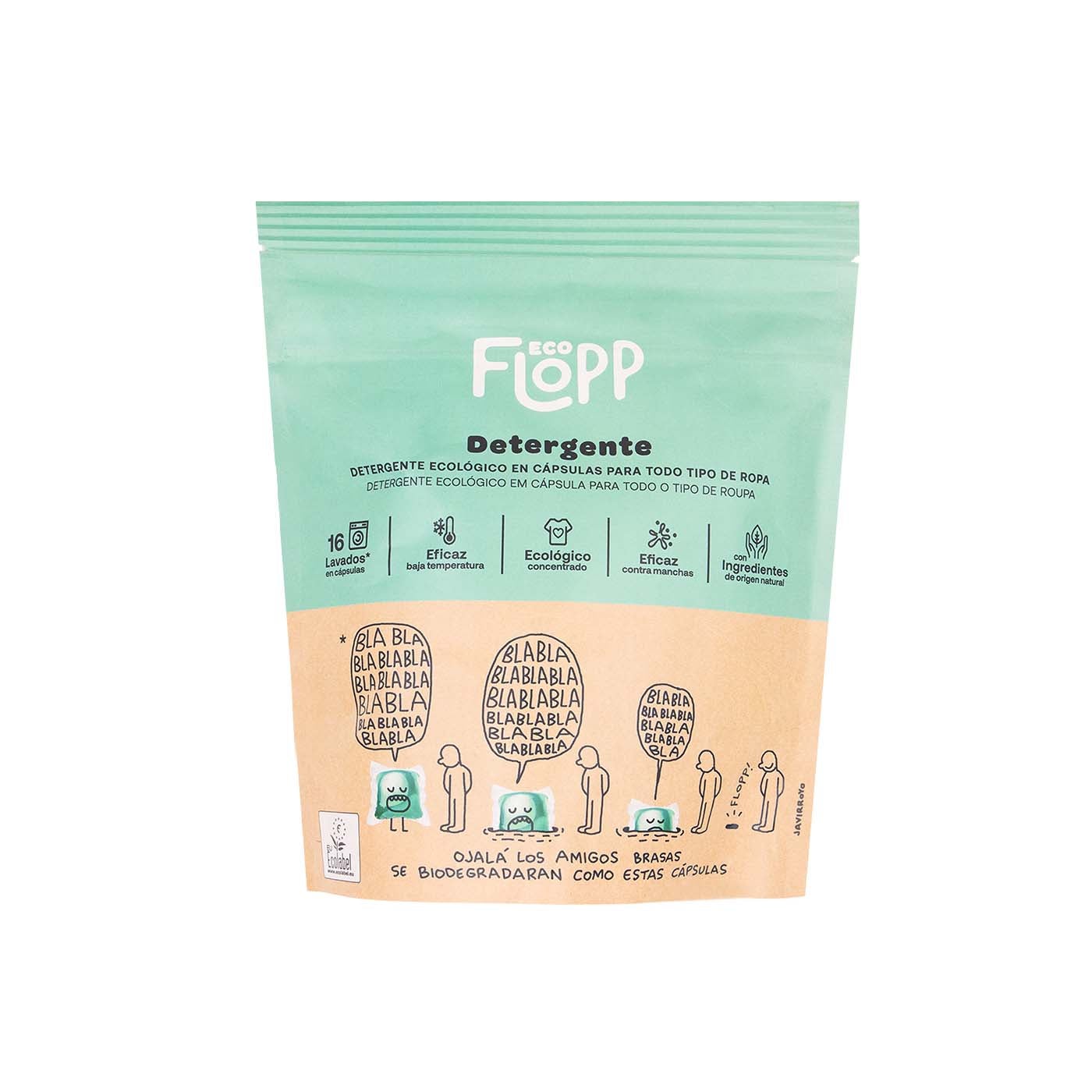 Detergente Ecológico 16uds Flopp