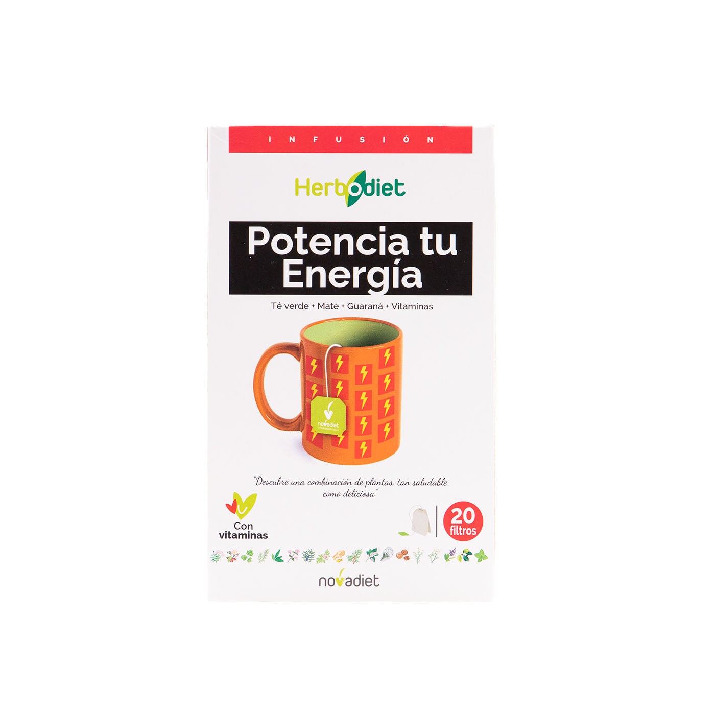 Infusión Herbodiet Potencia tu Energía 20 filtros Novadiet