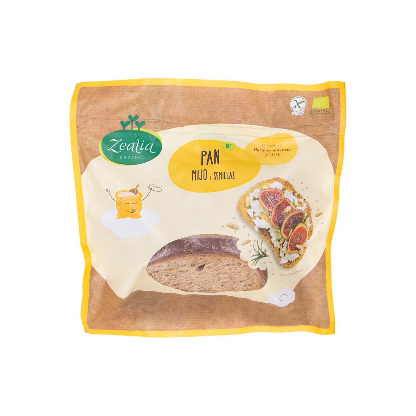 Pan de Mijo y Semillas 330g Zealia