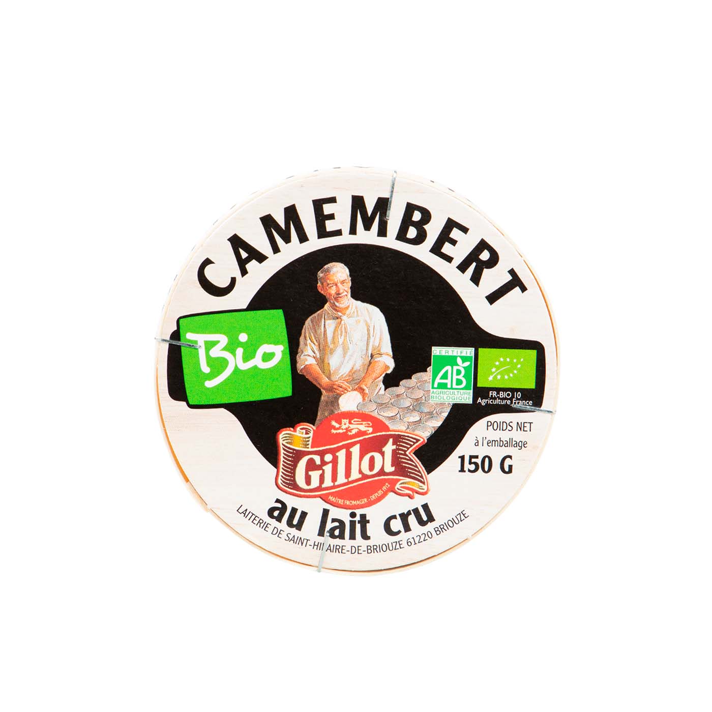Queso Camembert de Leche Cruda de Vaca 150g Gillot