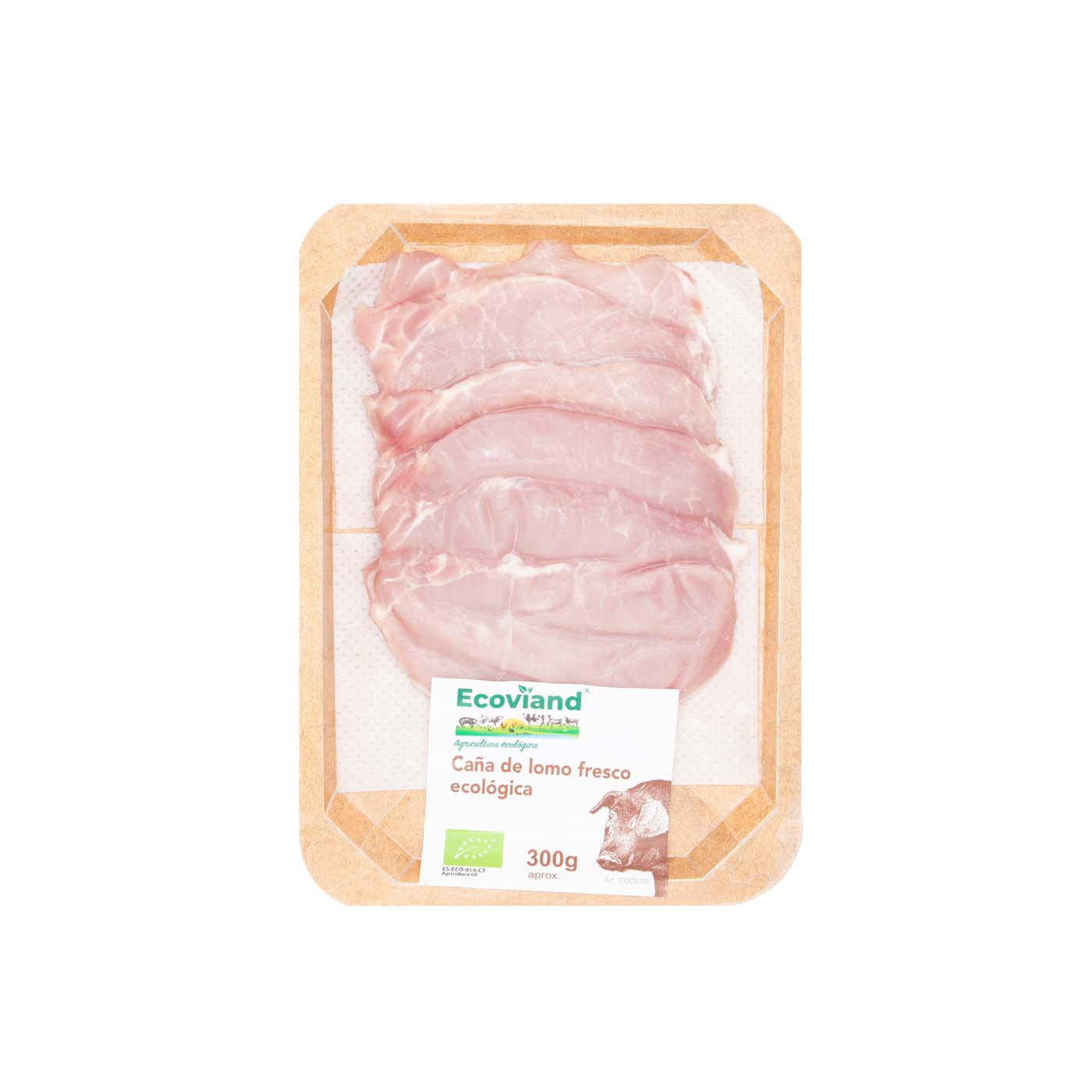 Lomo de Cerdo Fileteado en Bandeja 300g Brugarolas