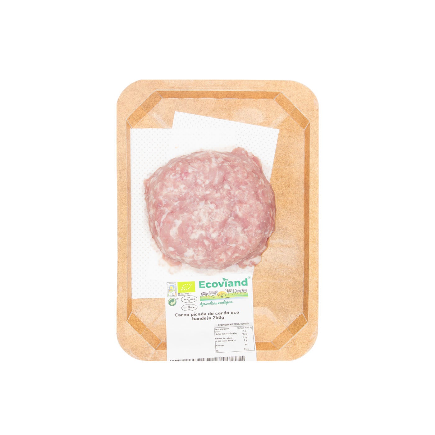 Carne Picada de Cerdo en Bandeja 250g Brugarolas