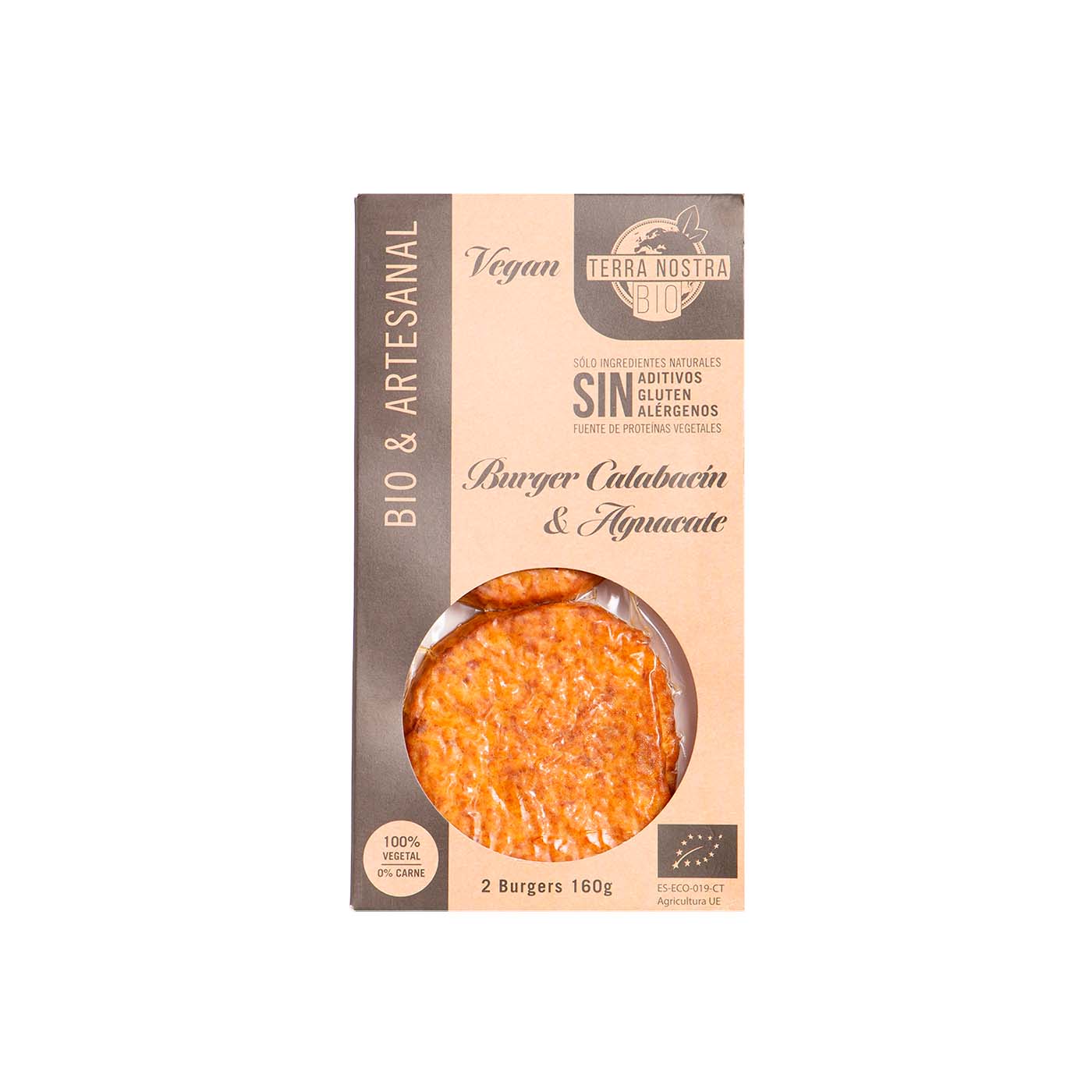 Burger Vegetal Duo de Calabacín y Aguacate 160g Terra Nostra