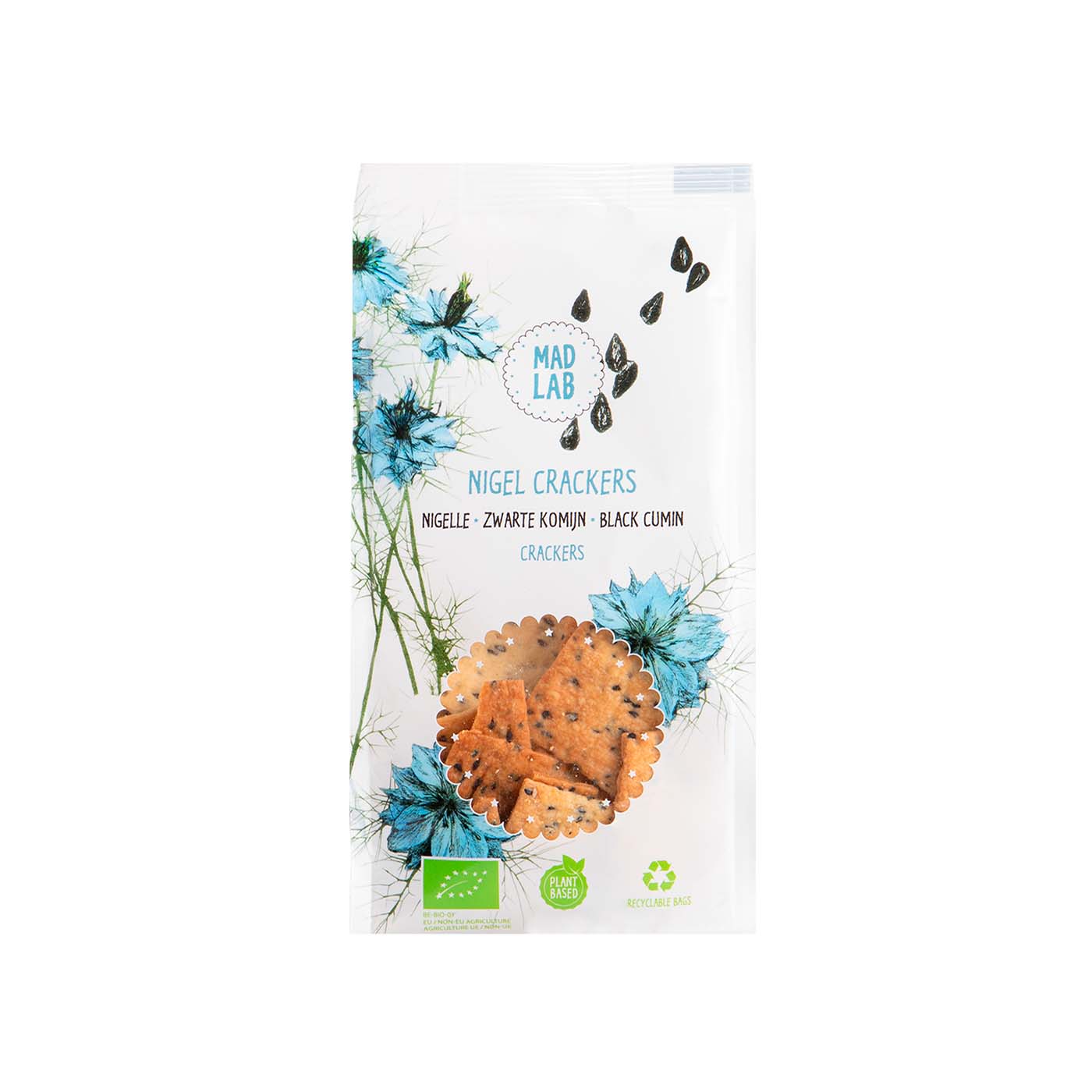 Crackers con Comino Negro 110g Mad Lab