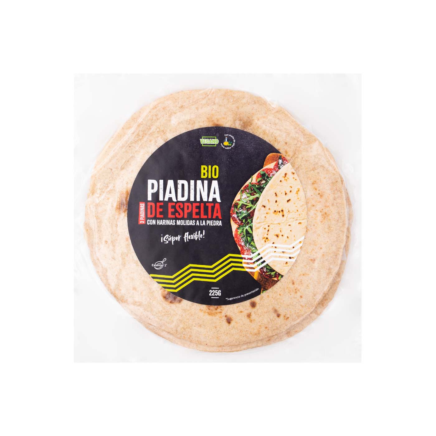 Piadina de Trigo Espelta Eco 3X75g Bio Cesta