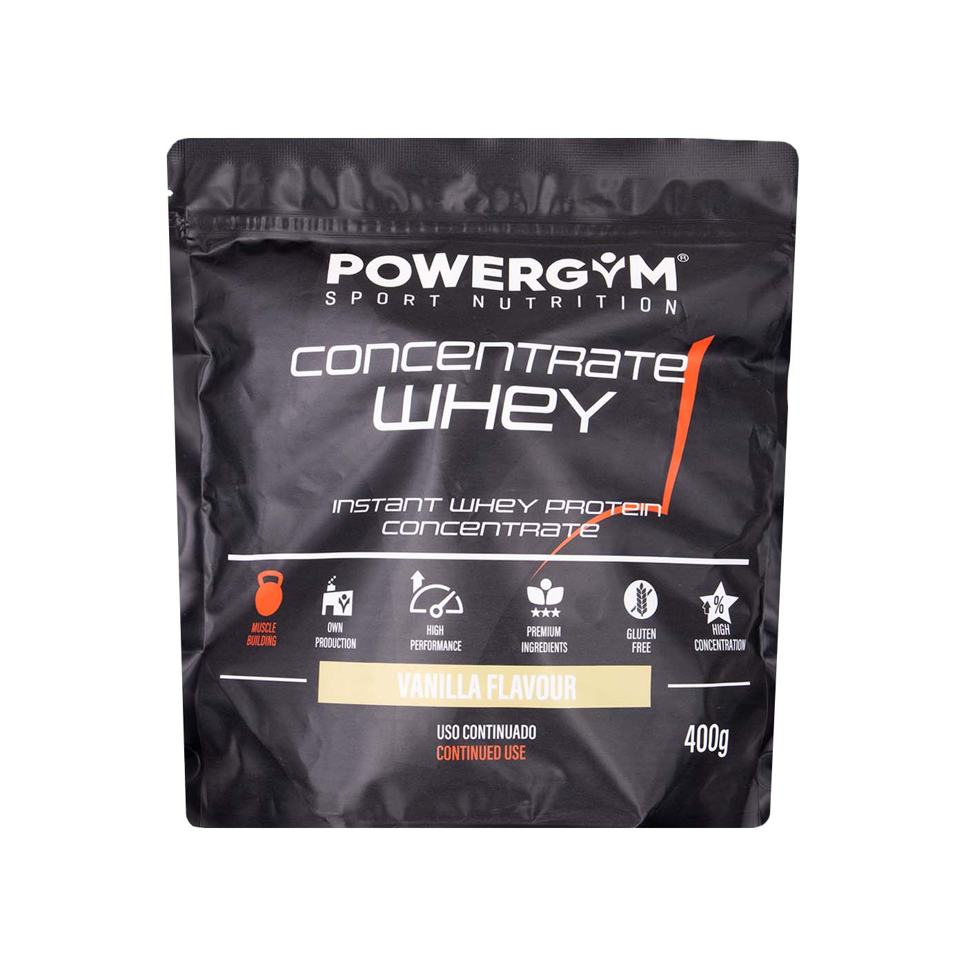 Proteína Whey Concentrada sabor Vainilla 400g Powergym