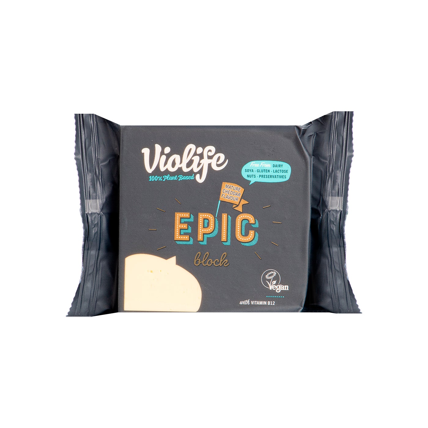 Queso Vegano en Bloque Epic Mature sabor Cheddar 200g Violife