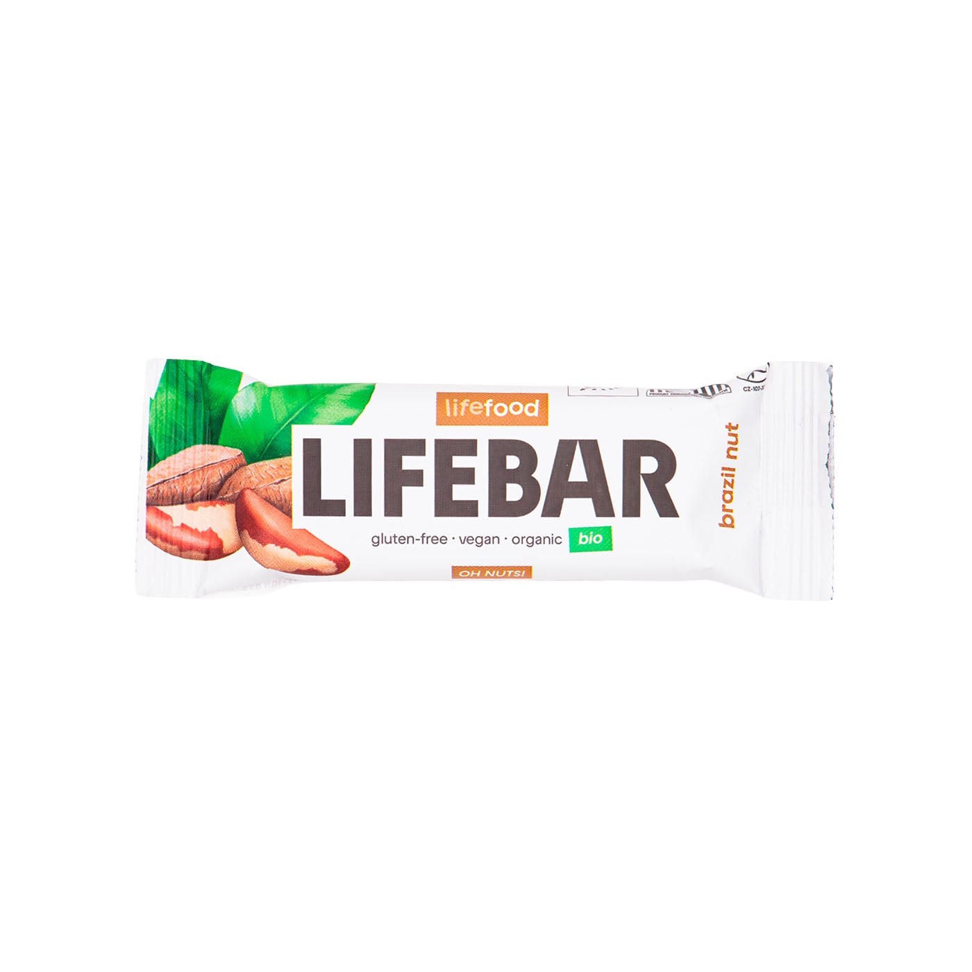 Barrita de Nueces Brasil Lifebar sin Gluten 40g Lifefood