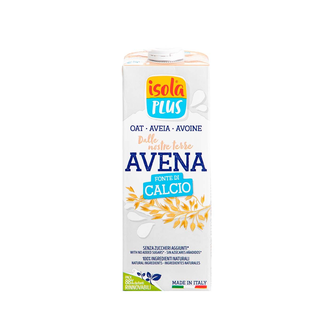 Bebida Avena con Calcio 1L Isola Bio