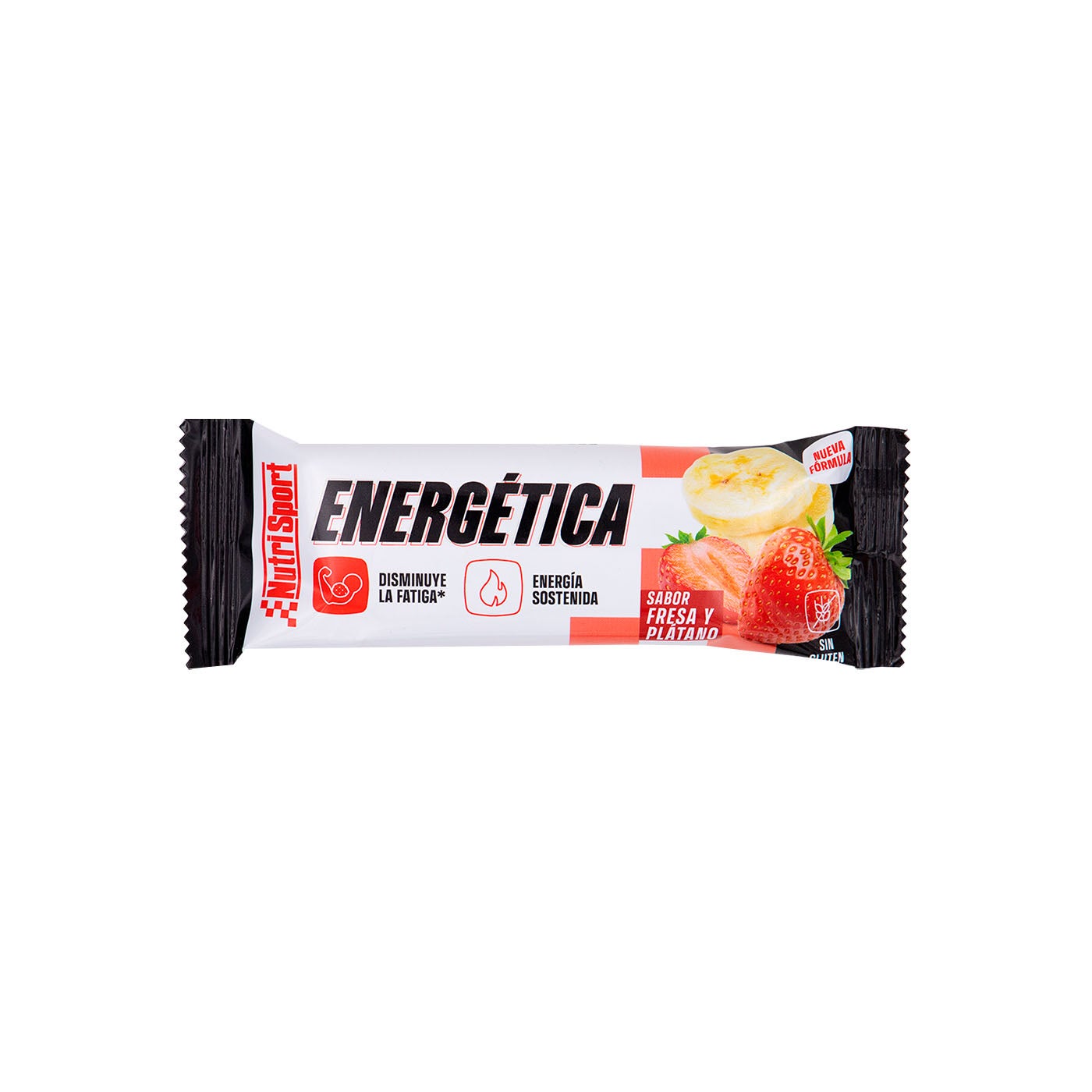 Barrita Energética sabor Fresa y Plátano 49g Nutrisport