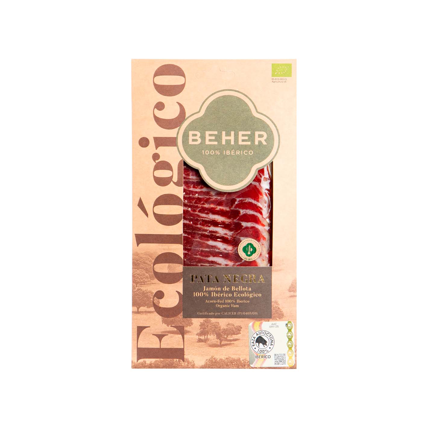 Jamón Ibérico de Bellota Ecológico 70g Beher
