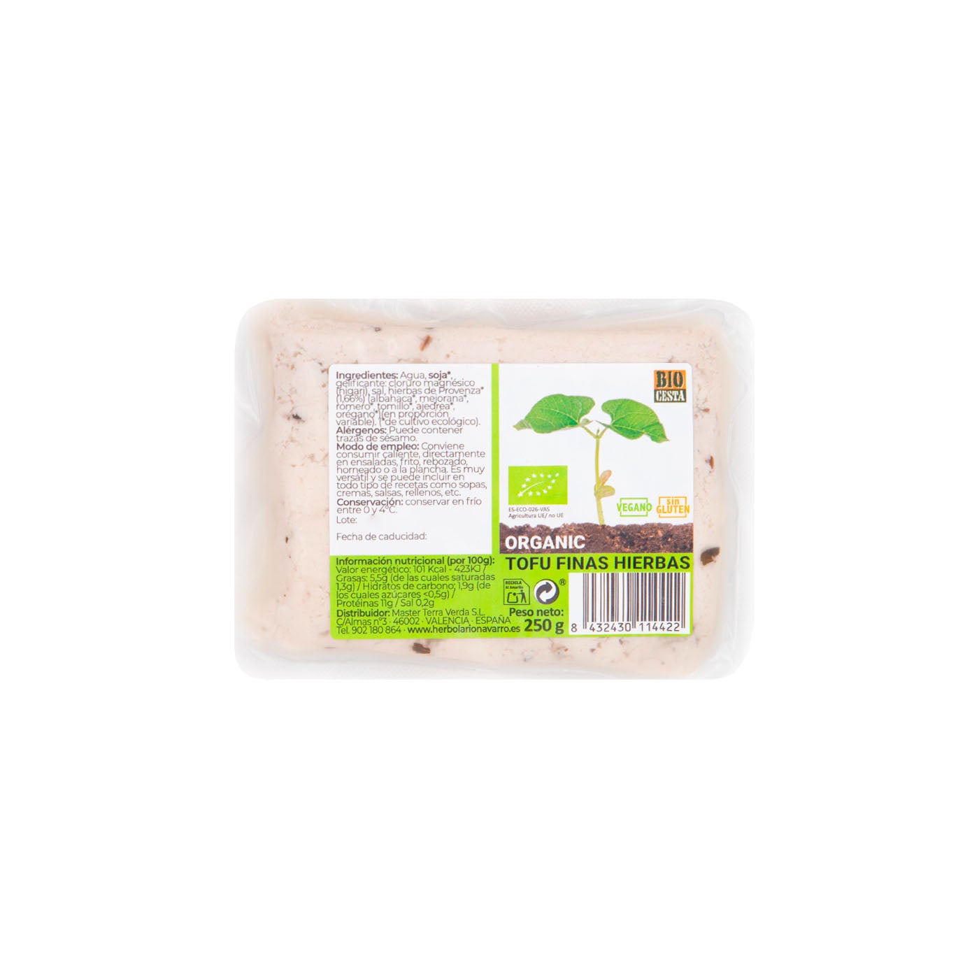 Tofu a las Finas Hierbas 250g Bio Cesta