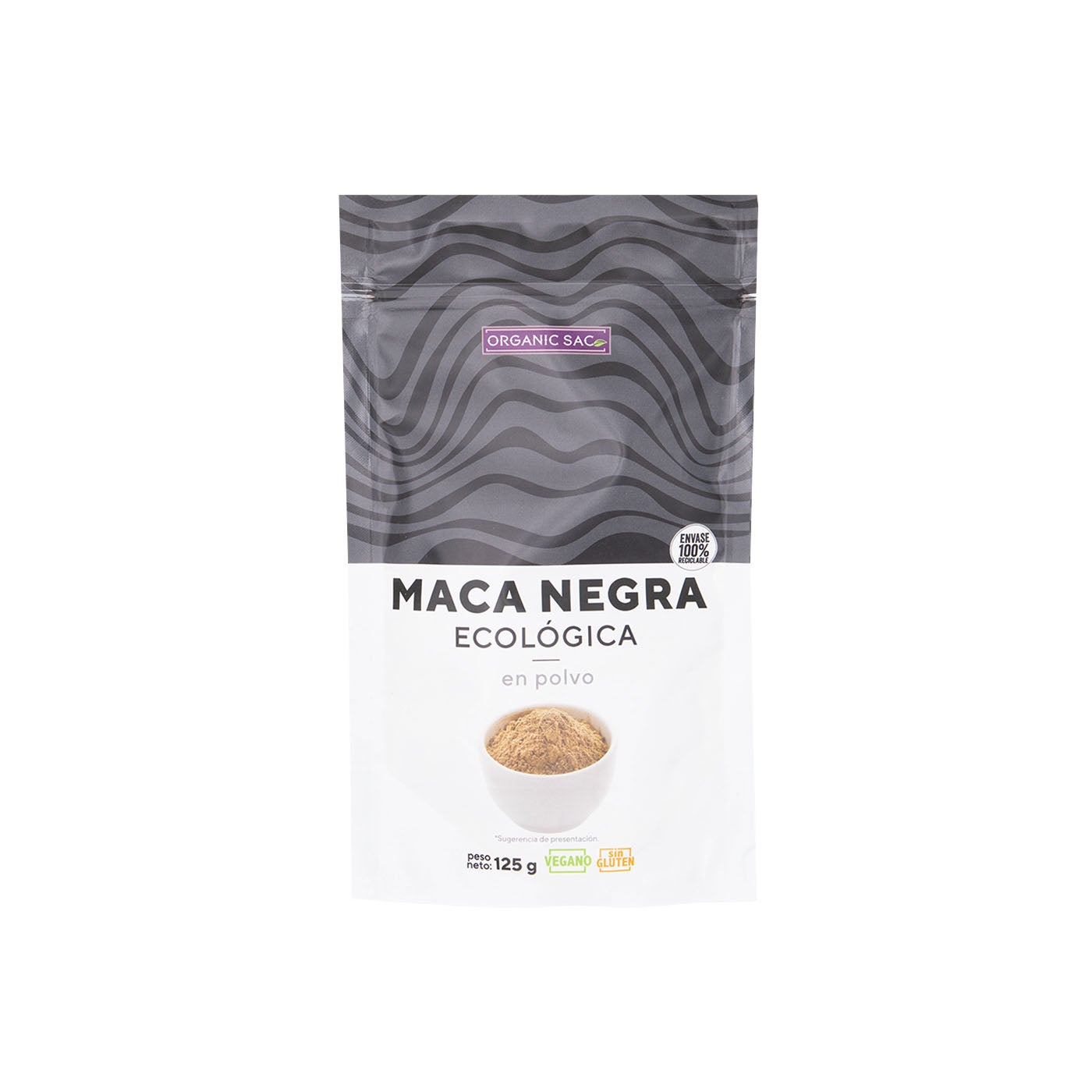 Maca Negra en polvo 125g Organic Sac