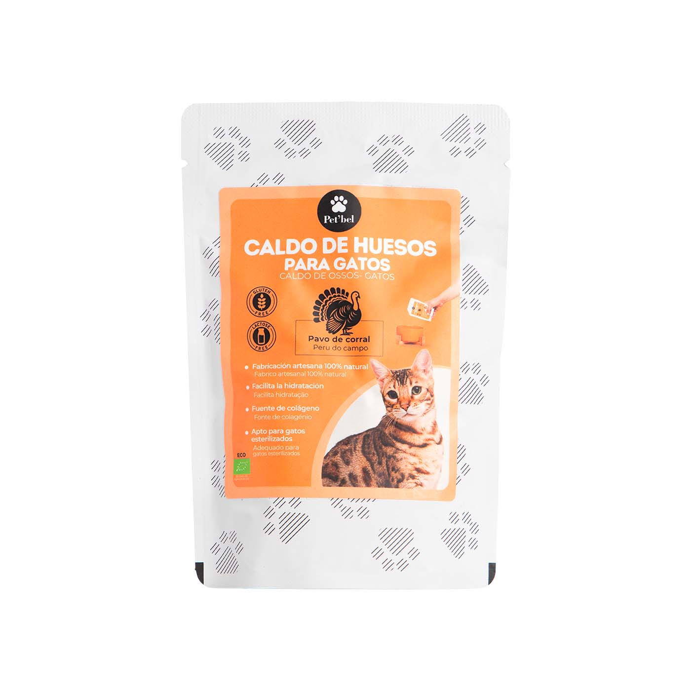 Caldo de Huesos de Pavo para Gatos 100ml Pet Bel