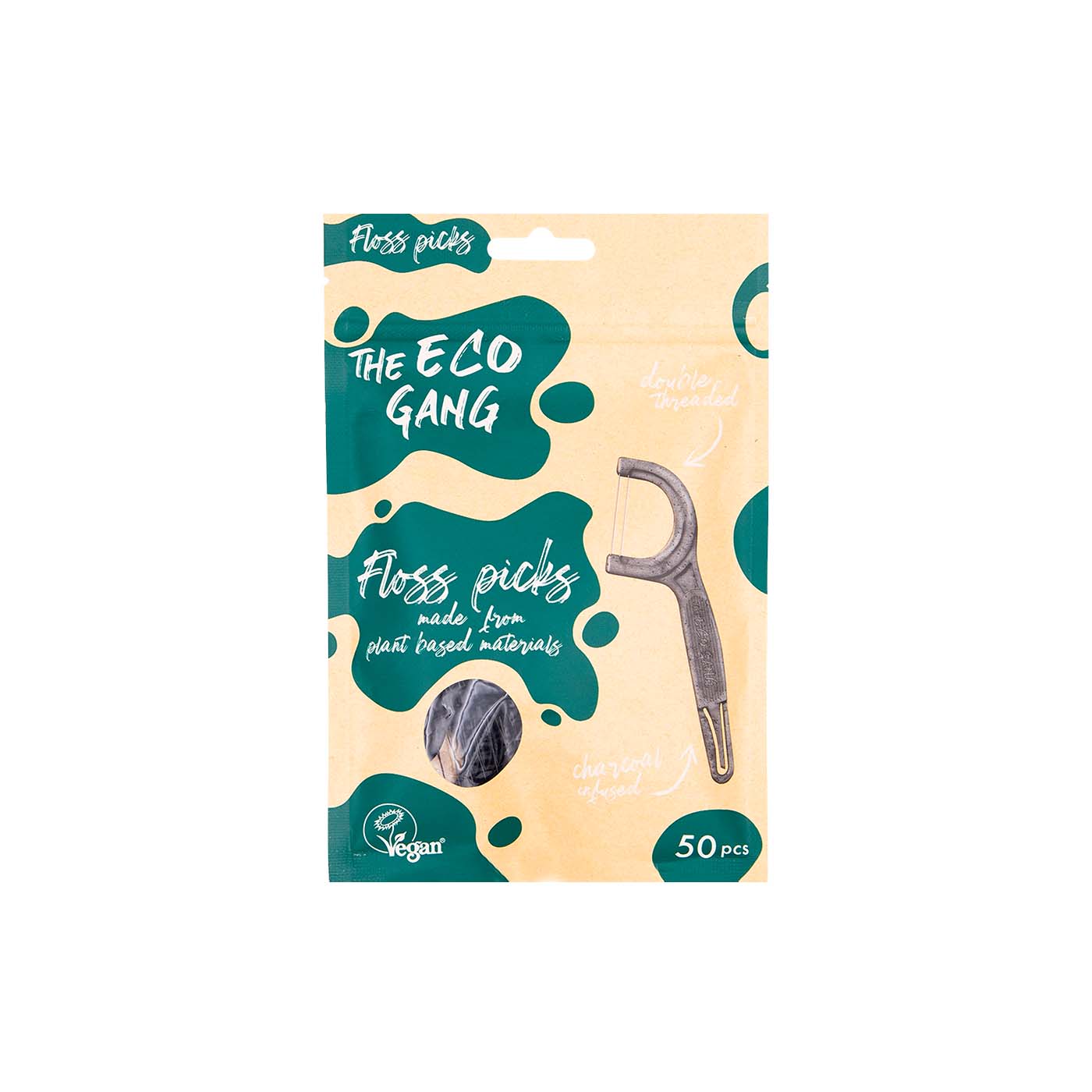 Interdental en Arco de Carbón Floss Pics 50uds The Eco Gang