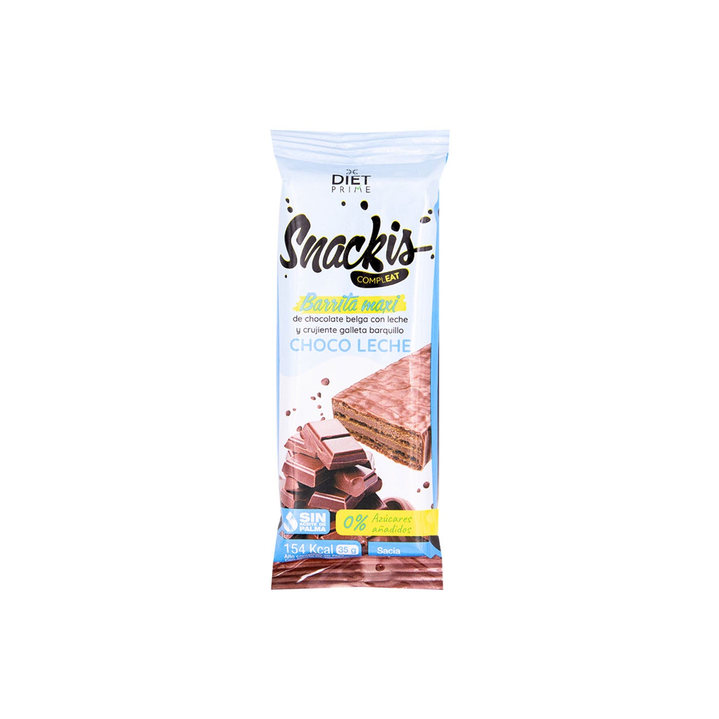 Barrita Snackis Compleat Chocolate con Leche 35g Diet Prime