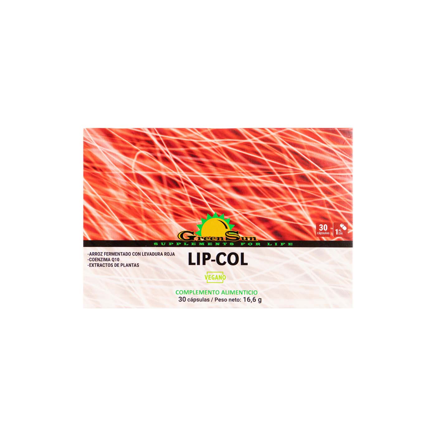 Lip-col 30 cápsulas Green Sun