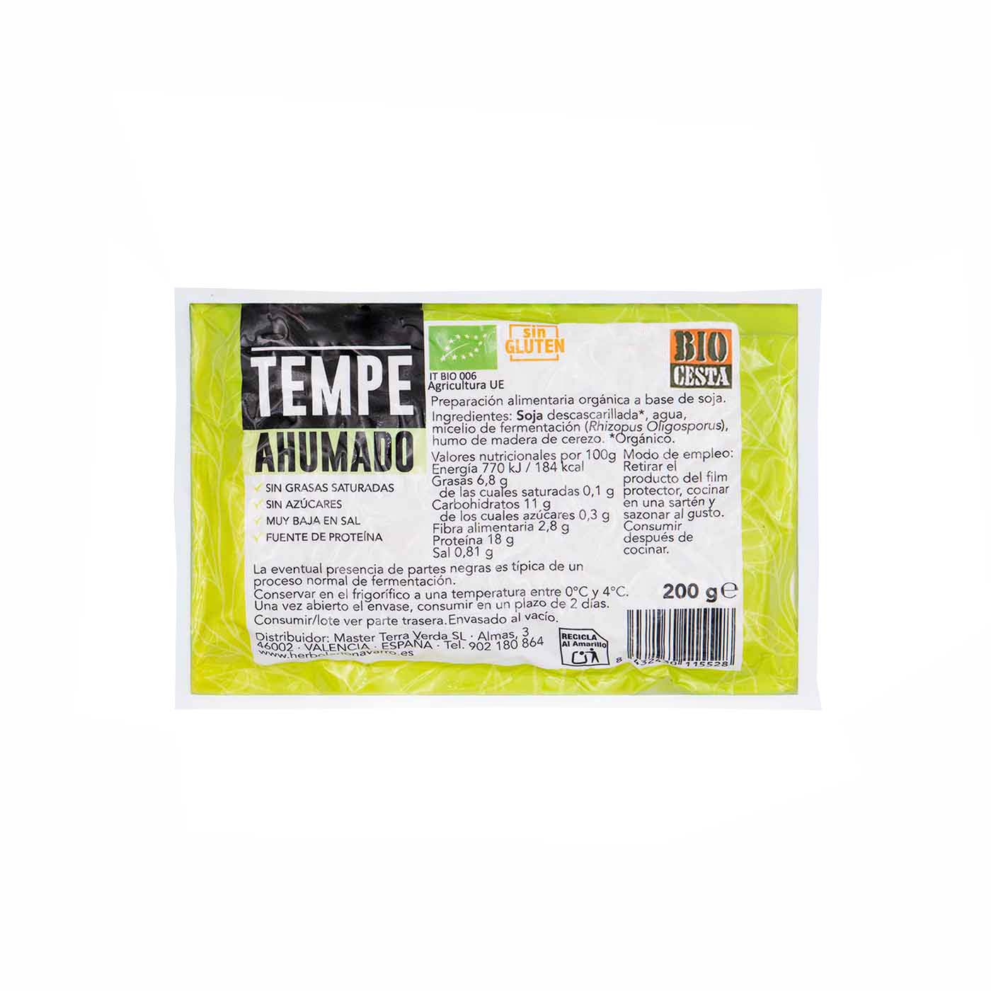 Tempeh Ahumado 200g Bio Cesta