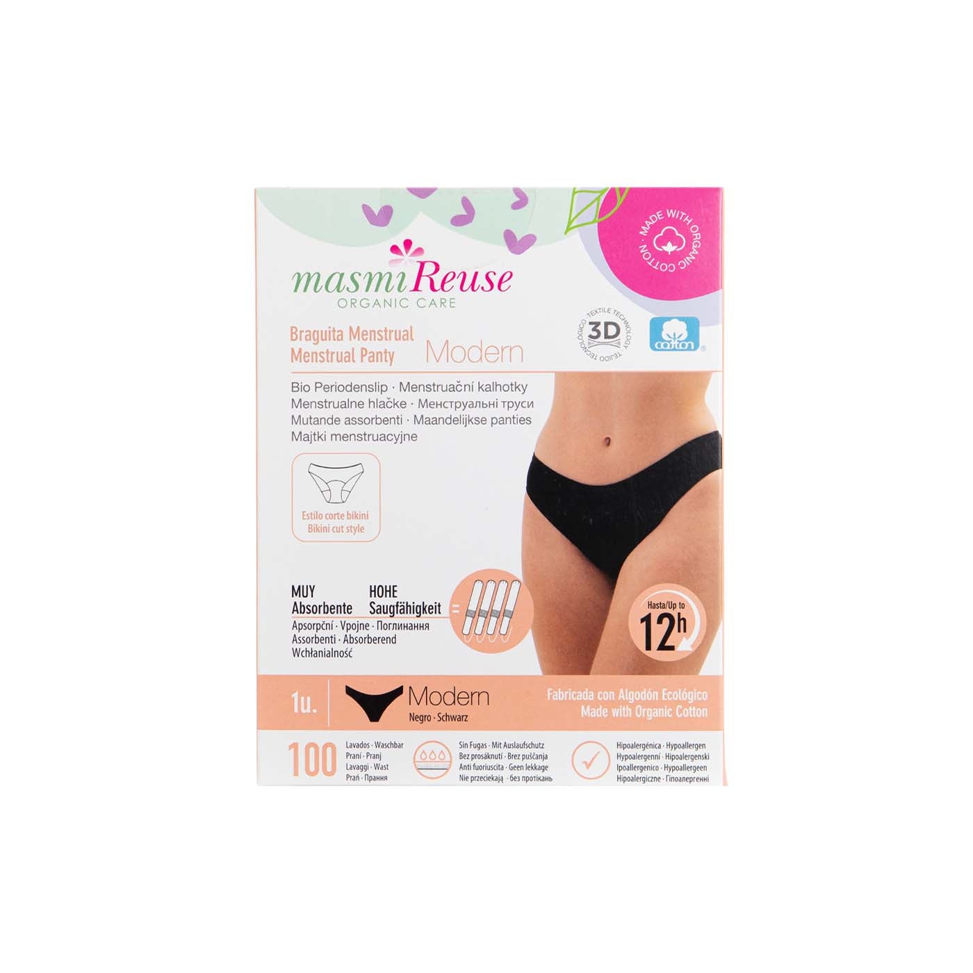 Braga Menstrual Talla M Modern 1ud Masmi