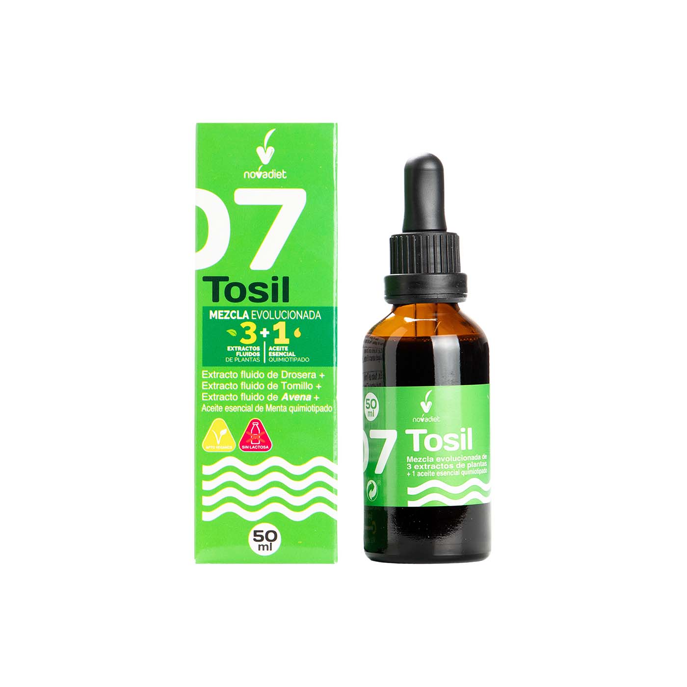 Tosil Extracto 07 con Aceite Esencial de Menta 50ml Novadiet