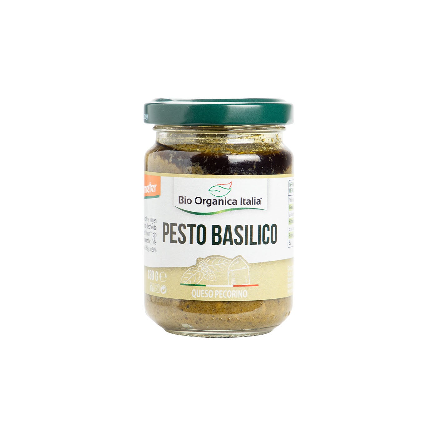Pesto de Basílico Pecorino 130g Bio Organica