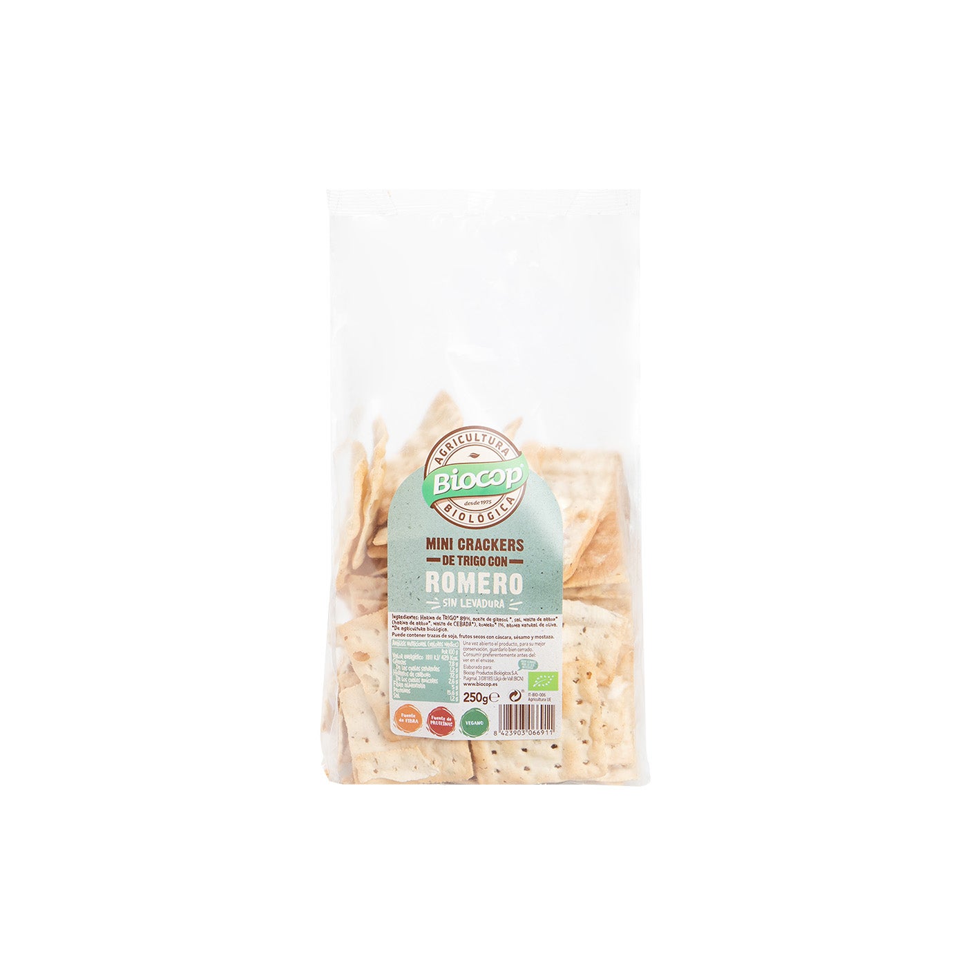 Crackers Mini de Trigo y Romero 250g de Biocop