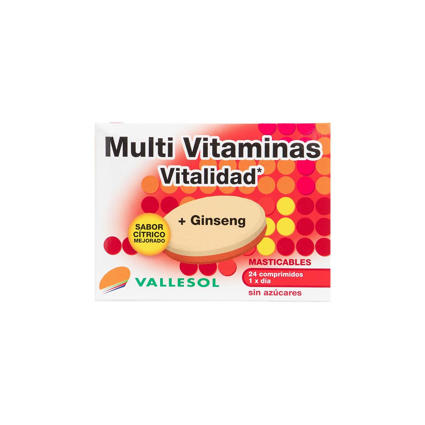 Multivitamínico con Ginseng 24 comp masticables Vallesol