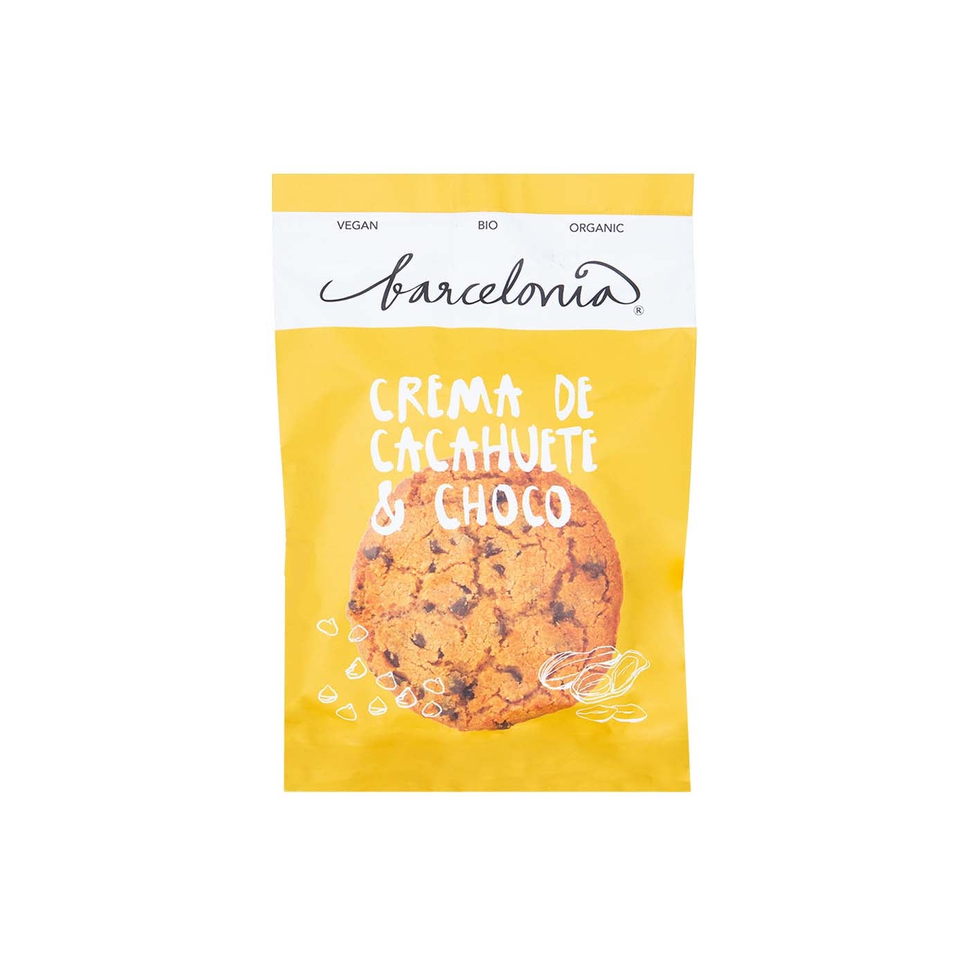 Cookies de Crema de Cacahuete y Chocolate 50g Barcelonia