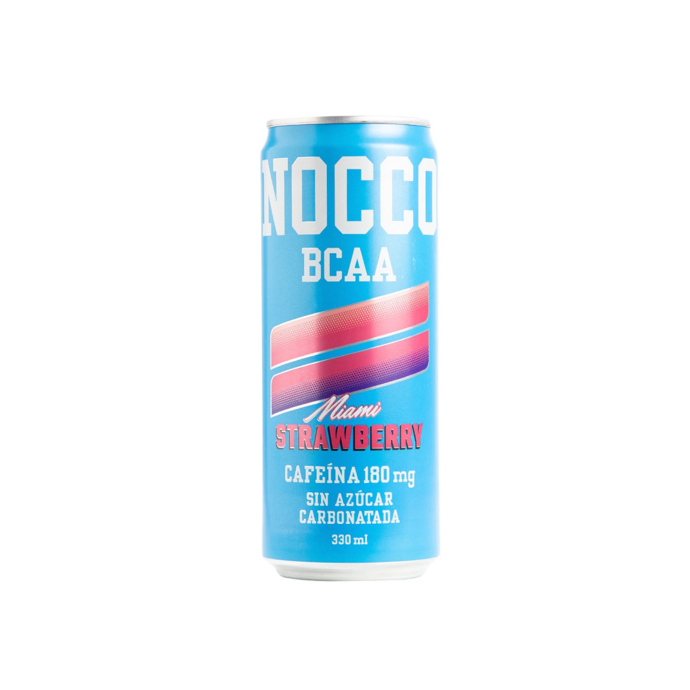 Bebida Energética con BCAA sabor Miami Fresa 330ml Nocco