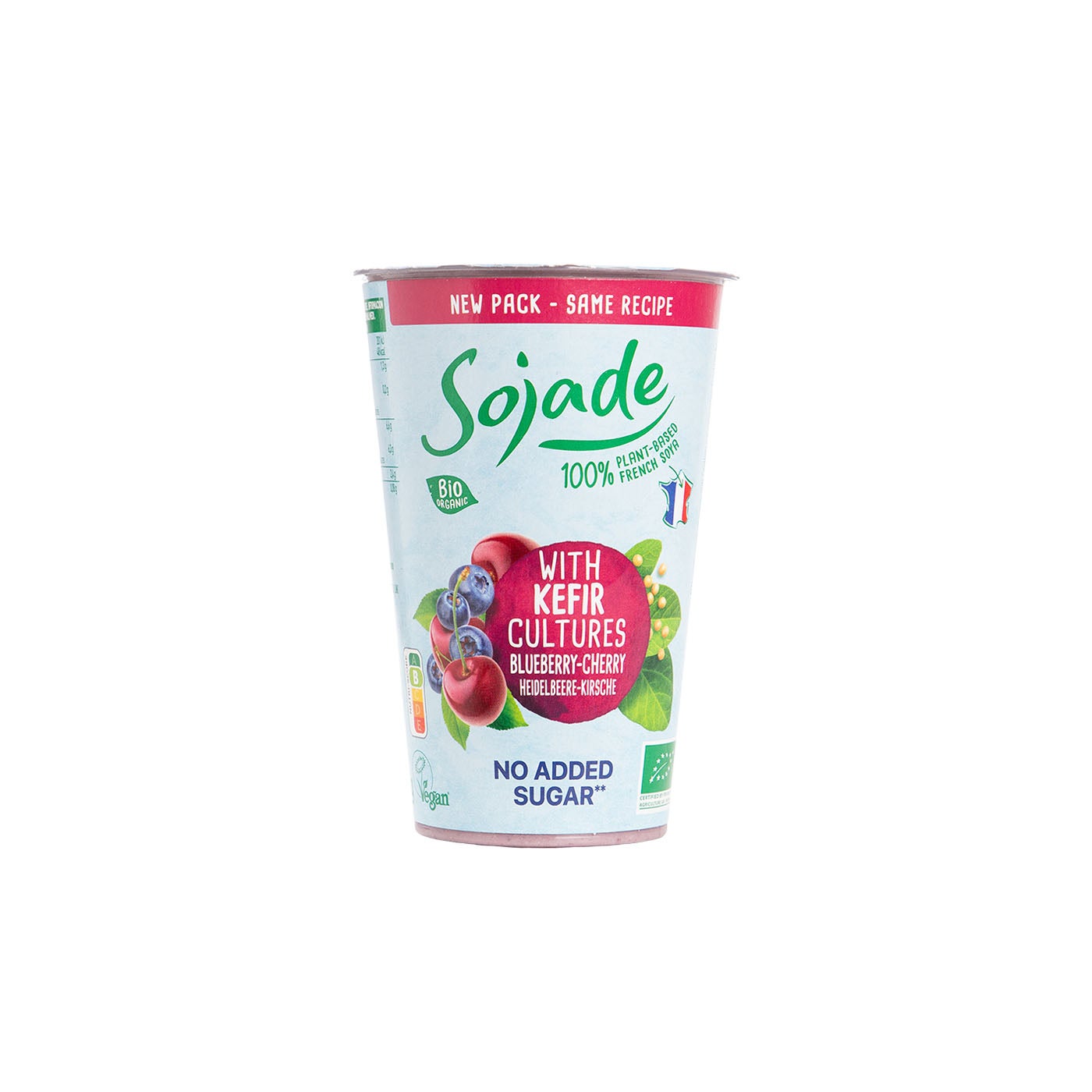 Kéfir Vegetal de Soja Arándanos y Cereza 250g Sojade