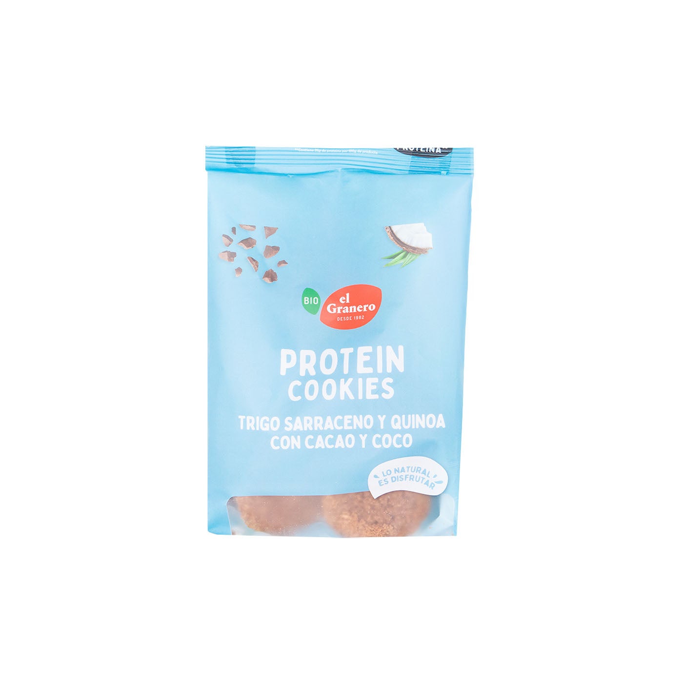 Cookies Proteicas de Cacao y Coco 130g Granero Integral