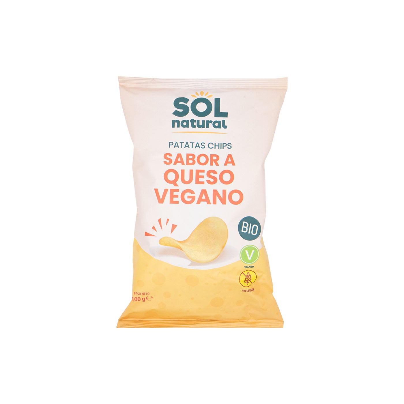 Patatas Fritas sabor Queso Vegano 100g Sol Natural