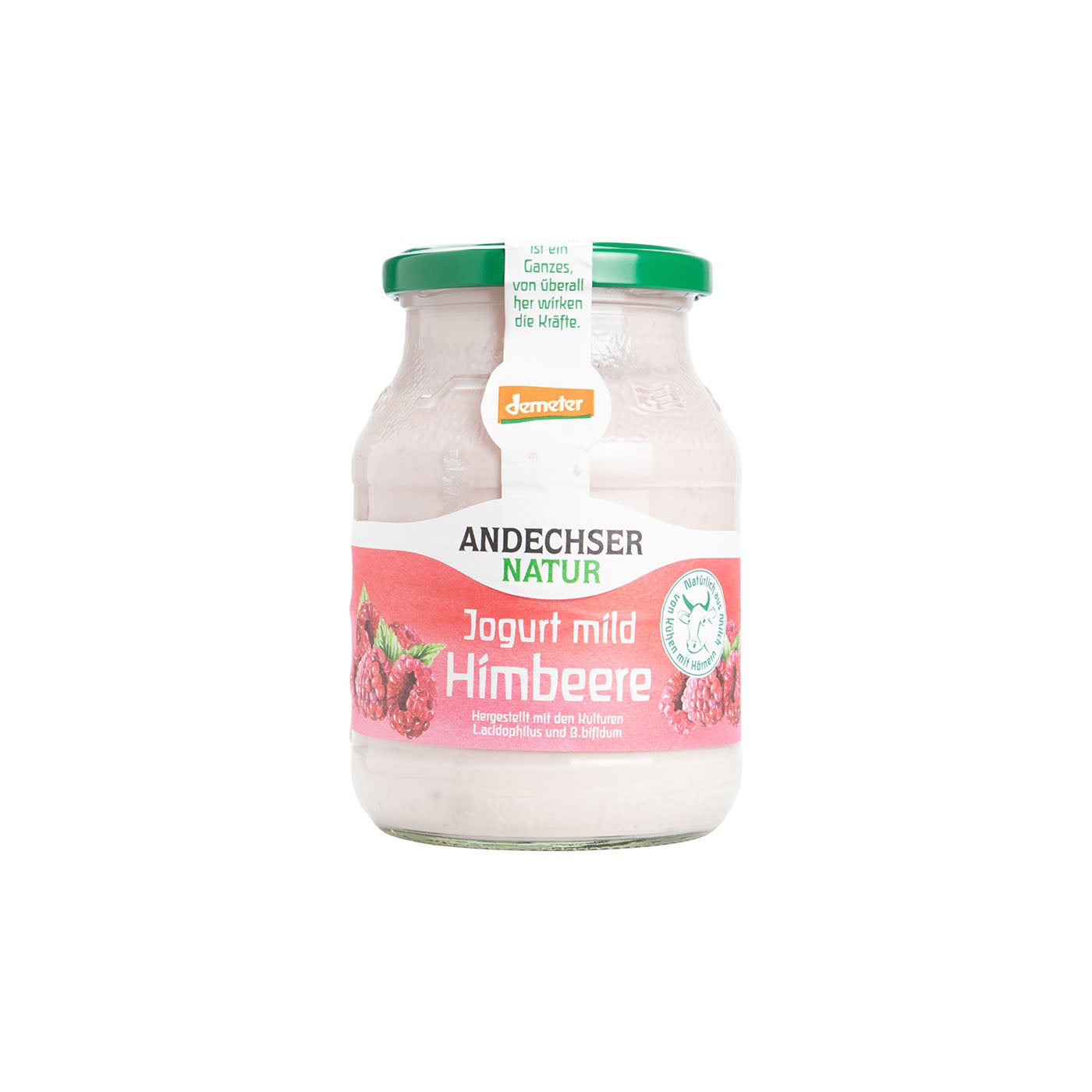 Yogur Suave de Vaca Frambuesa 500g Andechser Natur