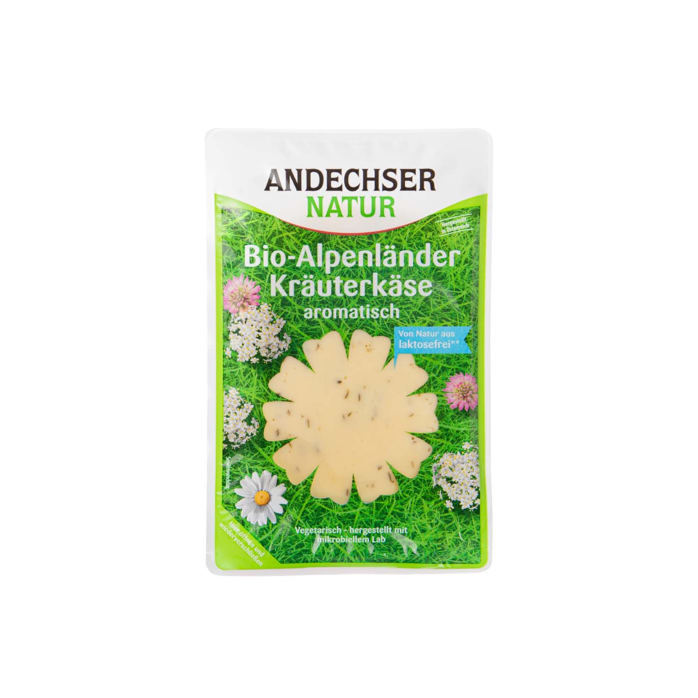 Queso Loncheado de Cabra con Hierbas sin Lactosa 150g Andechser Natur