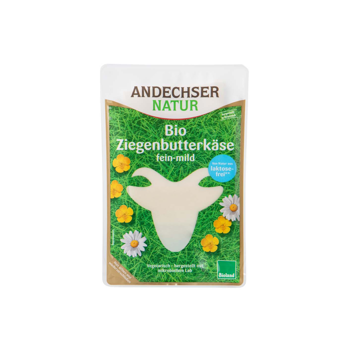 Queso Loncheado Cremoso de Cabra sin Lactosa 100g Andechser Natur